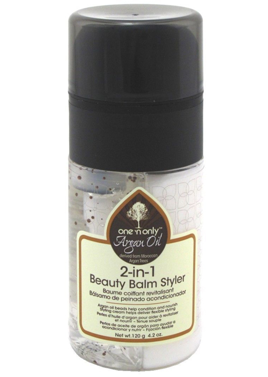 ONE N ONLY Argan Oil 1 in 2 Beauty Balm Styler 4.2 OZ Nourishing Anti-Frizz