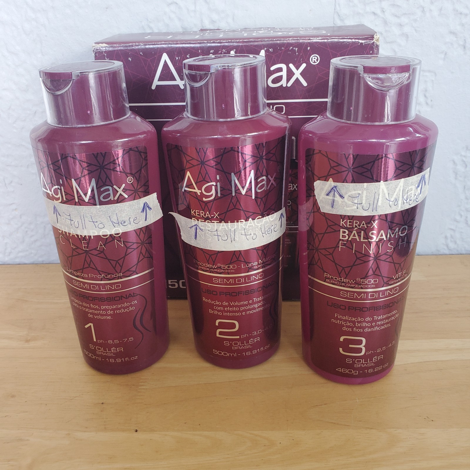 Agi Max Kera-X S’oller Semi di Lino Hair Straight Treatment 500ml/16.22 oz READ