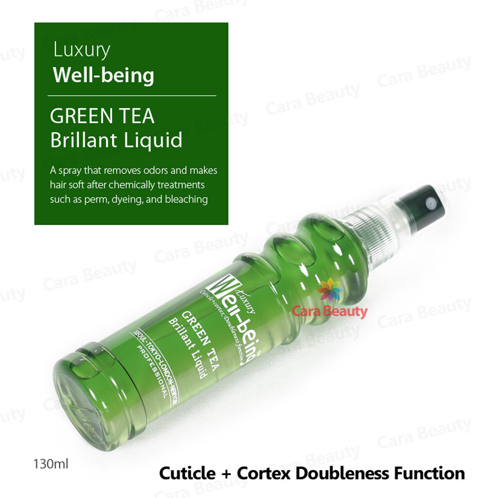 Luxury Well-Being GREEN TEA Brillant Liquid 130ml / Soft hair and Rich Fragrance