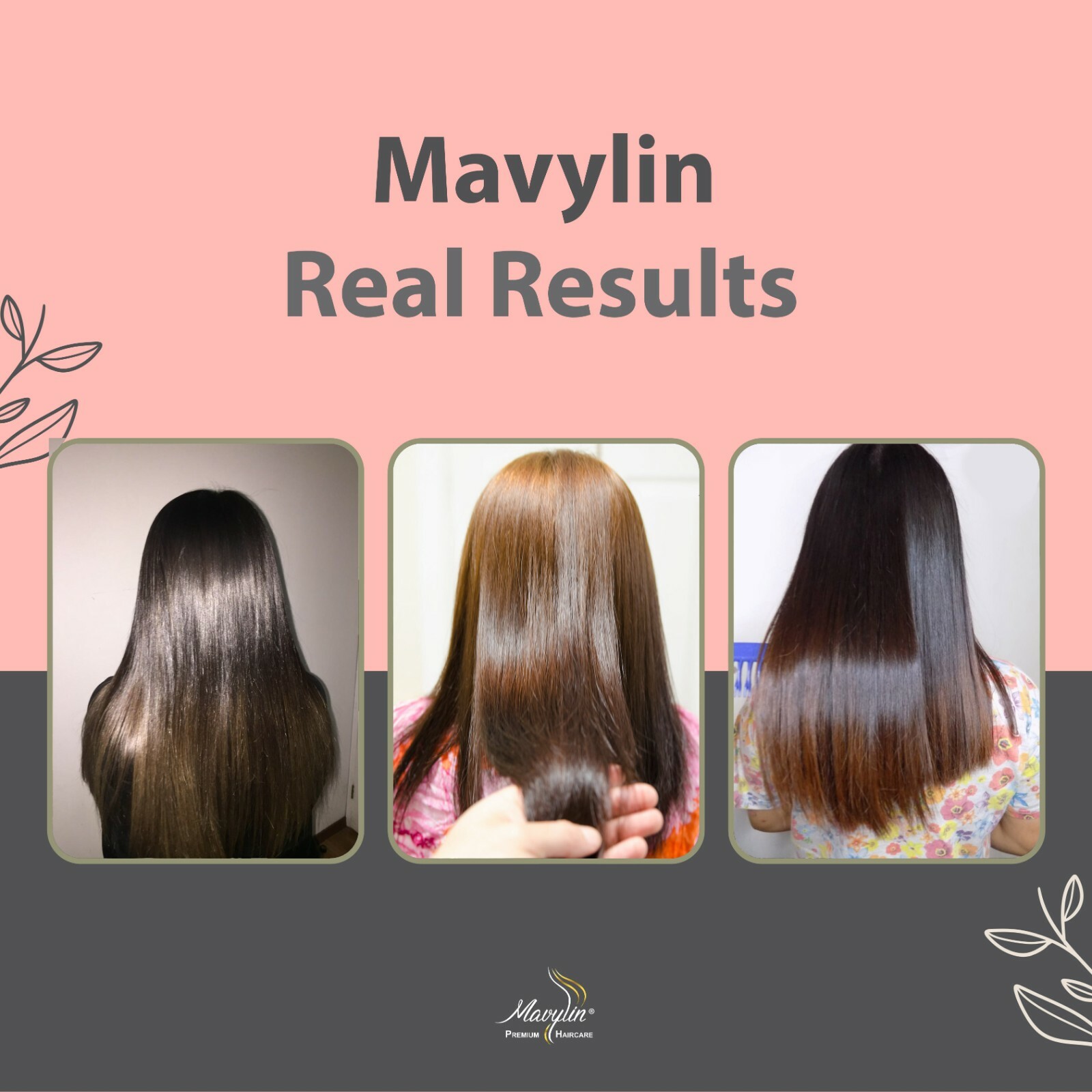 Mavylin 3D GLOSS Ampoules Hair Repair Treatment for Dry or Damaged Hair 3 VIALS