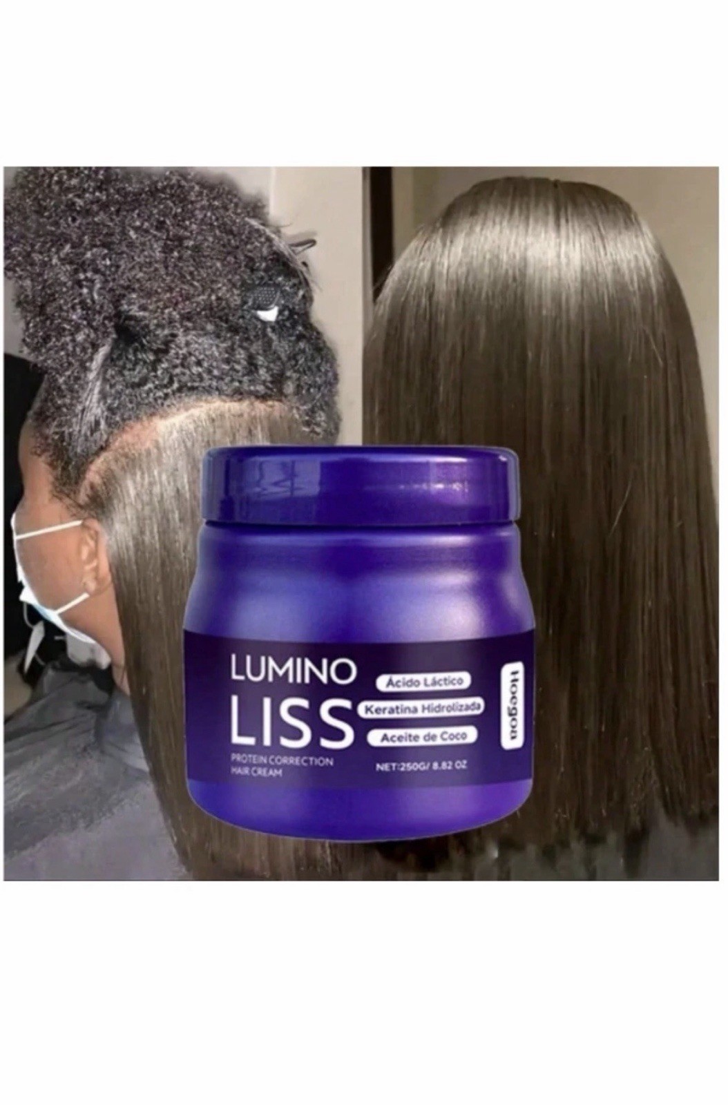 Lumino Liss Protein Correction Hair Cream 8.82 Oz Sealed FREE SHIPING USA