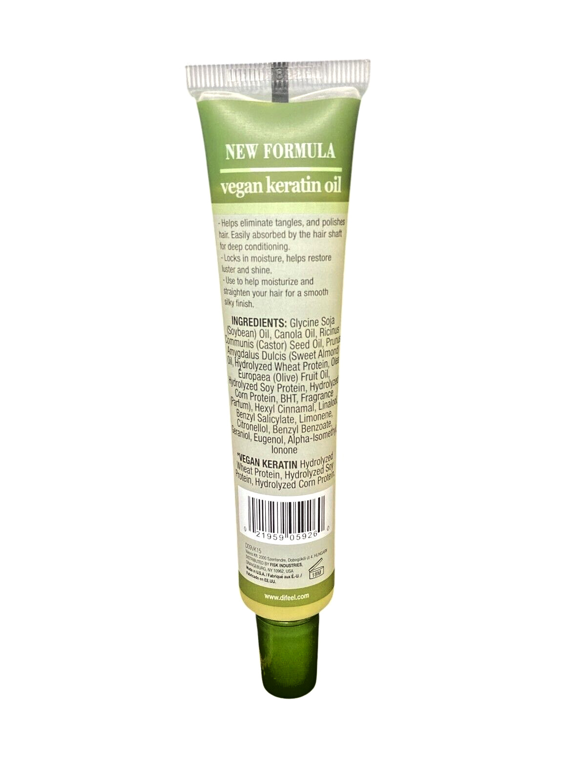 Vegan Keratin Premium Hair Oil, Frizz Control & Hydration, Deep Conditioning, 4p