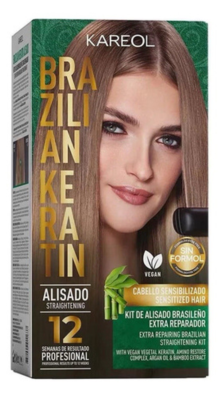 Kareol Brazilian Keratin Hair Straightening Kit Extra Repair & Strengthen New