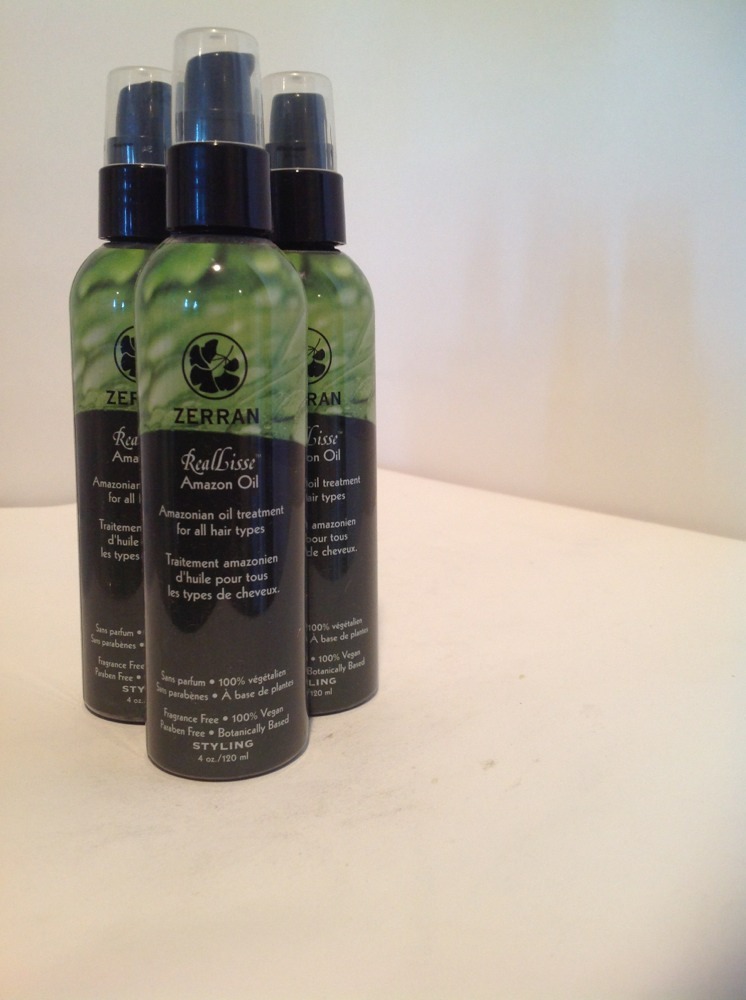 LOT OF 3 Zerran RealLisse Amazon Oil treatment for all hair types – 4 oz 3 PACK