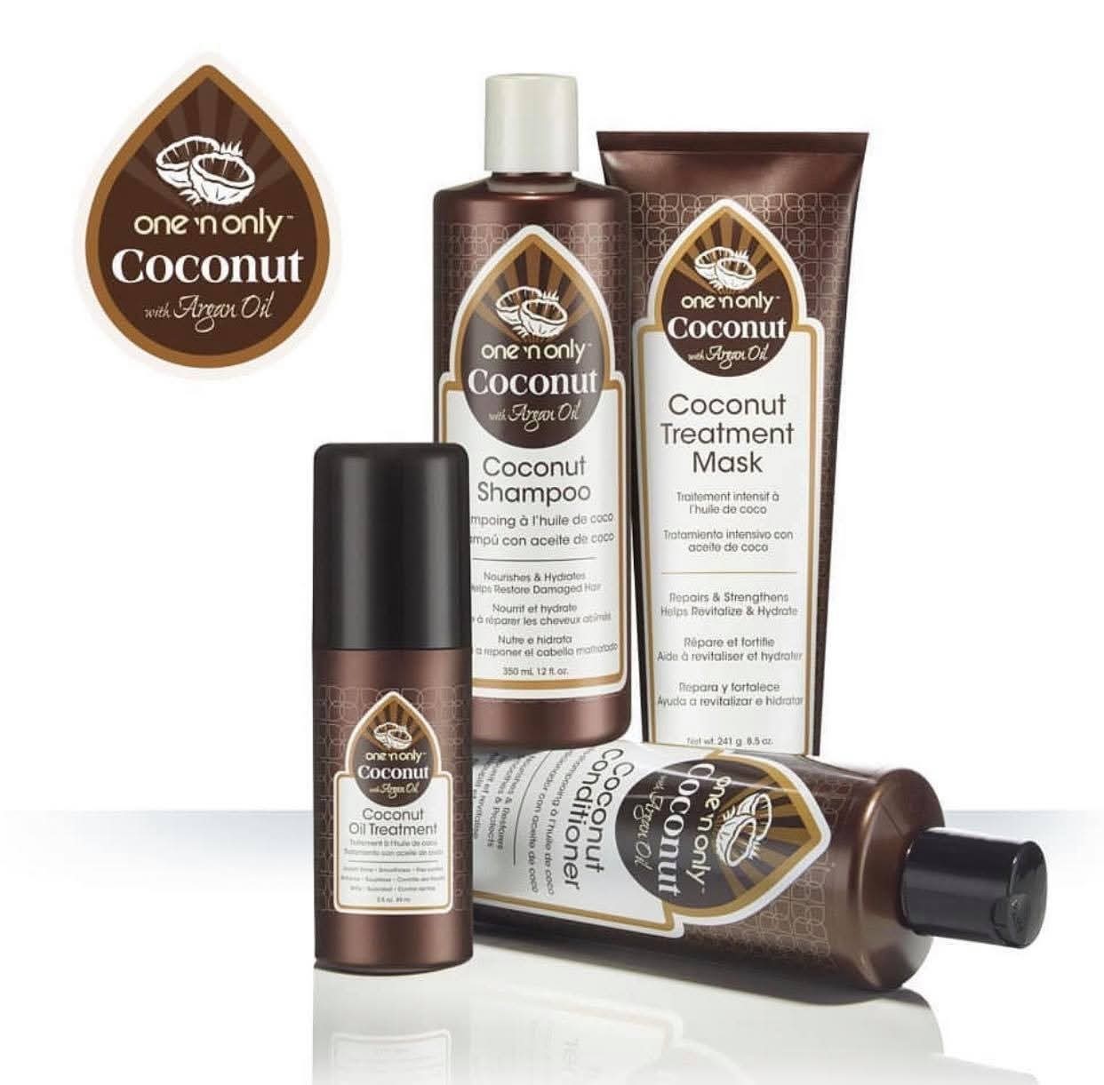🤎 ONE ‘N ONLY 🤎 (3 Oz.) 🥥🫧 ●COCONUT WITH ARGAN OIL● Coconut Oil Treatment.