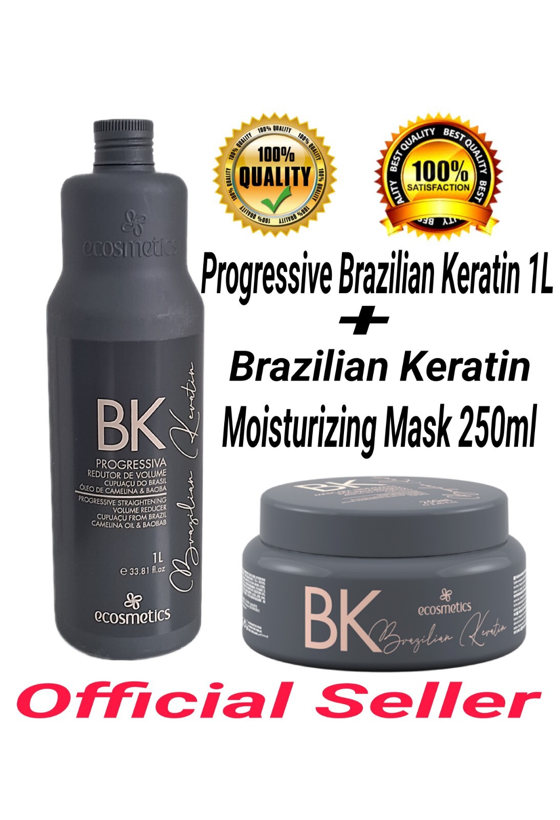 Progressive Ecosmetics Deluxe 1L | Brazilian Keratin Moisturizing Mask 250ml