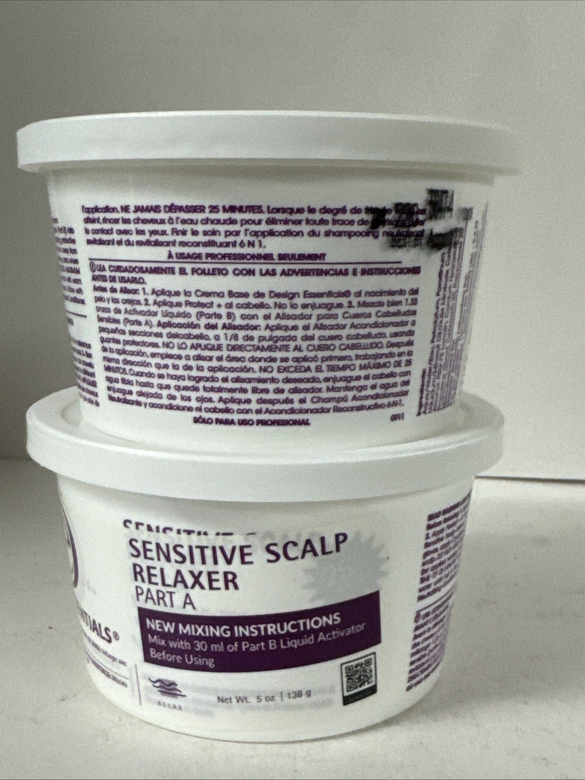 2 Pack Design Essentials Sensitive Scalp Relaxers Part A- 5oz