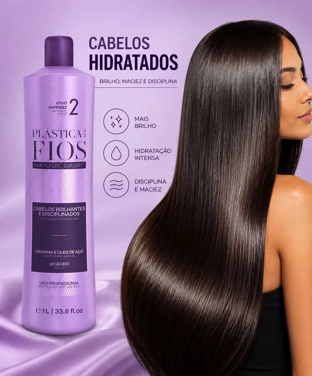 Cadiveu Professional Brazilian Keratin Hair Straightening Kit (3 units,1 lit)