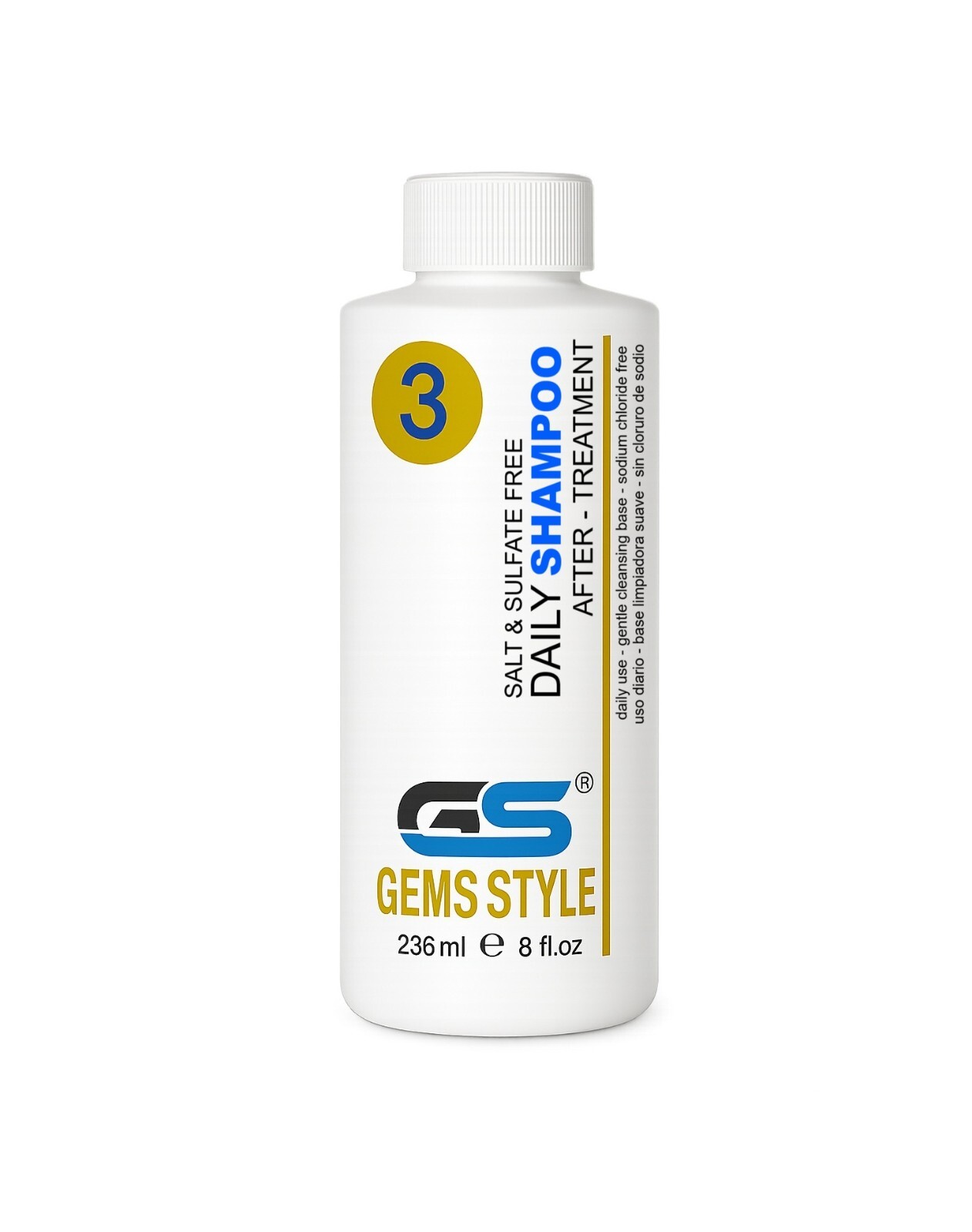 GS Gems Style MAINTENANCE Keratin DAILY SHAMPOO -Sulfate & Salt free 8 oz