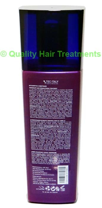 Tec Italy Metamorfosi Conditioner -Temporary hair straightening treatment 10.1oz
