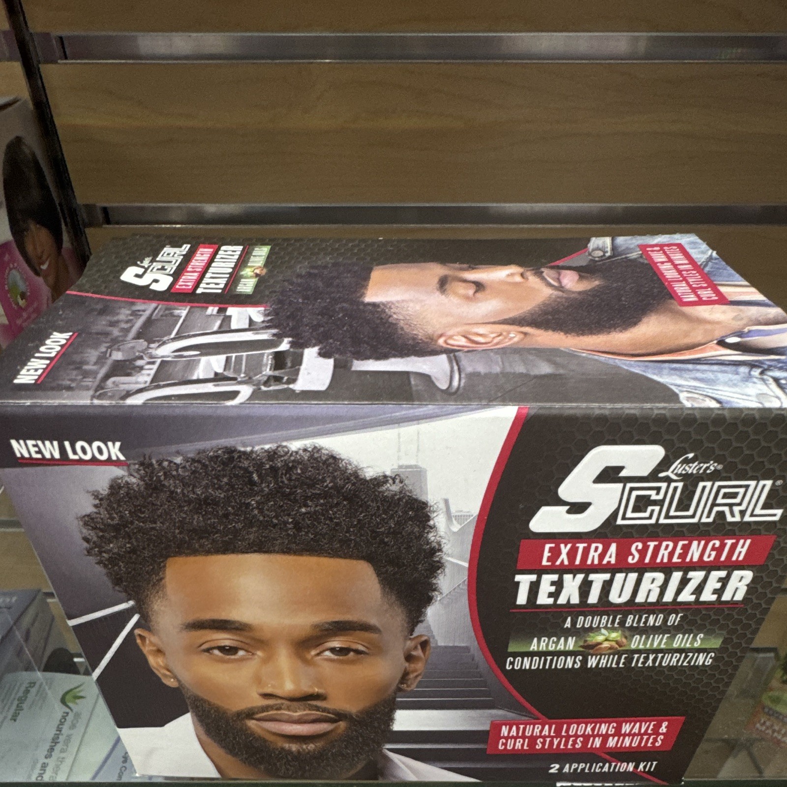 Luster’s S-Curl Extra Strength Cream Texturizer Argan & Olive Oil Men