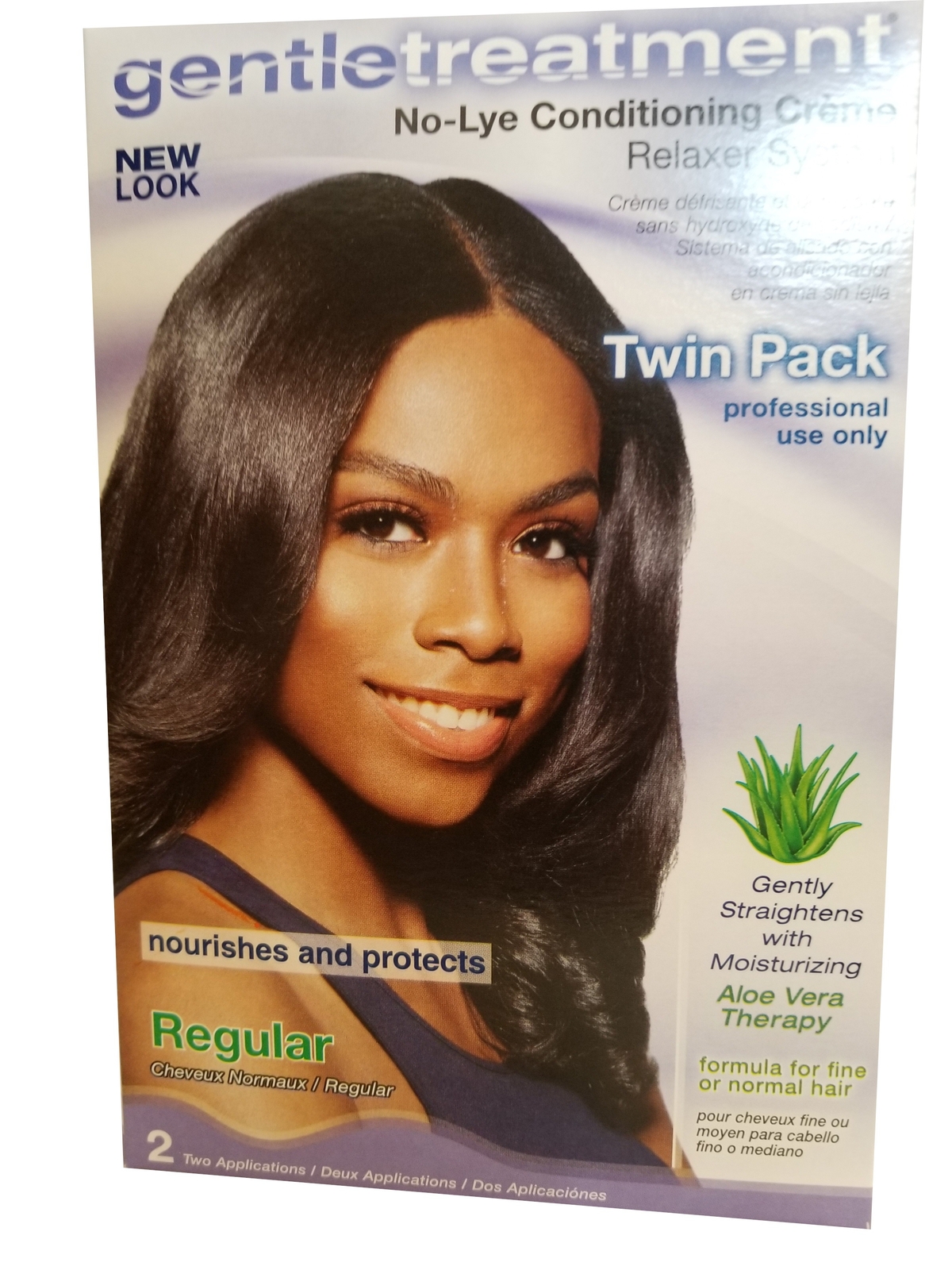Gentle Treatment No-Lye Relaxer – Twin Pack Kit – Regular