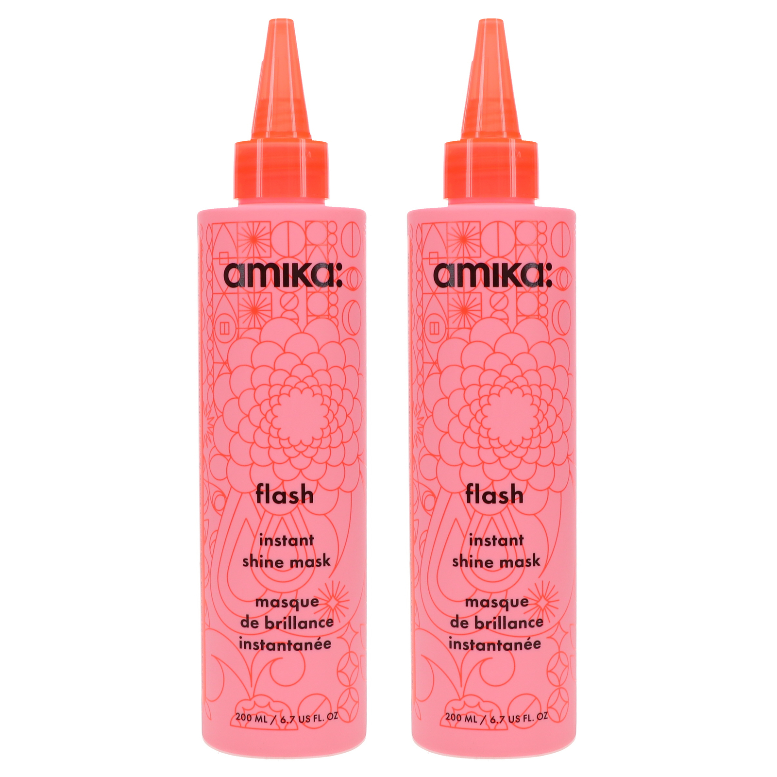 Amika Flash Instant Shine Mask 6.7 oz 2 Pack