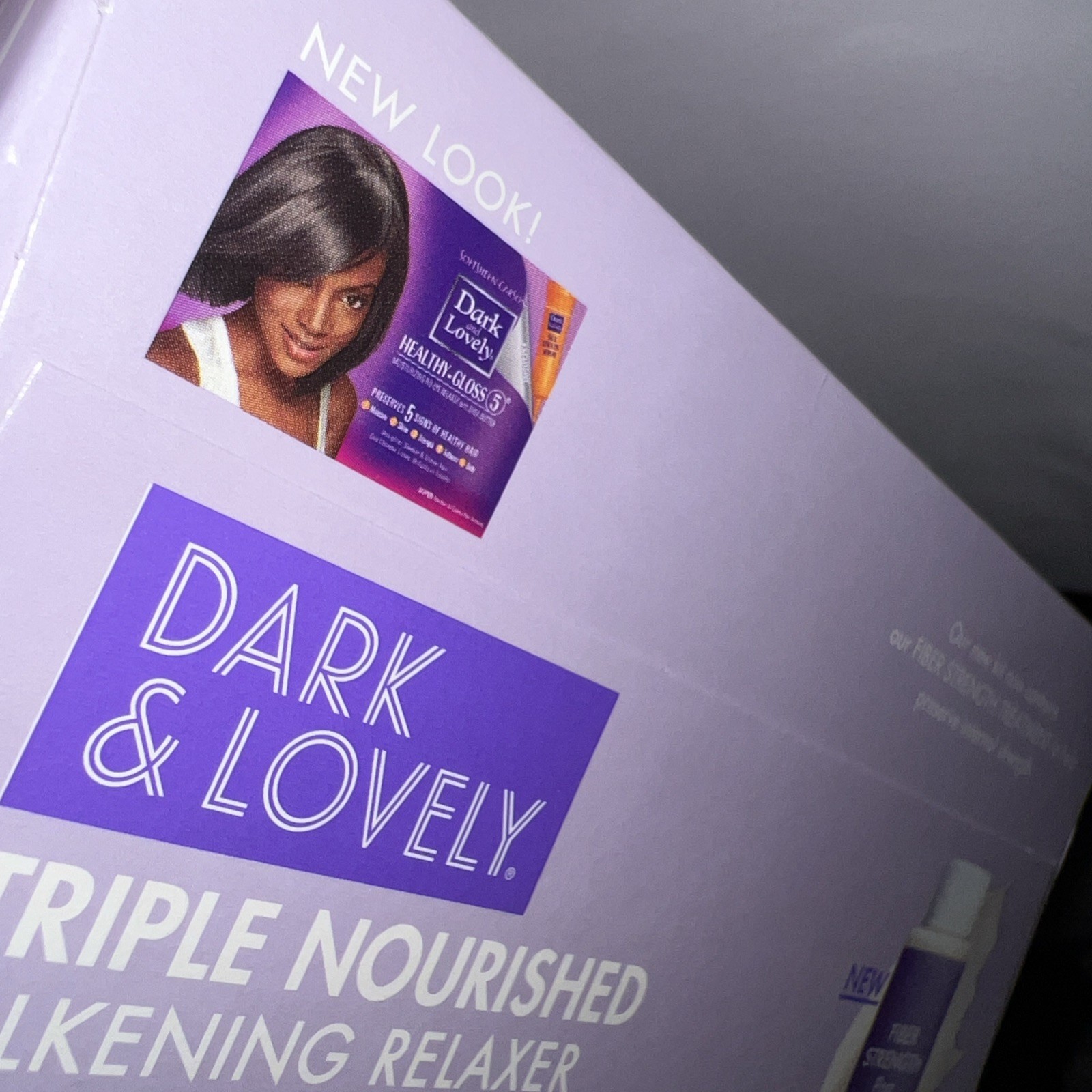 Dark and Lovely Triple Nourished Shine Enhancing No-Lye Hair Relaxer kit