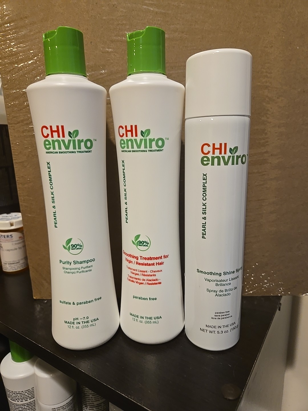 CHI enviro Smoothing treatment kit virgin hair similar like Brazilian blowout