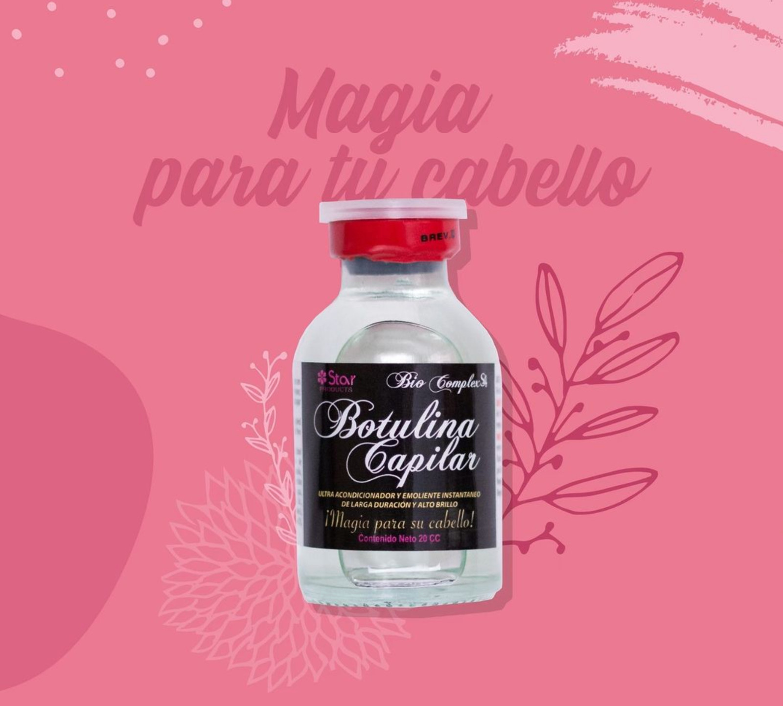 2 Bio Complex Botulina Capilar Treatment: Thickening, Prevents Gray, Hair Loss