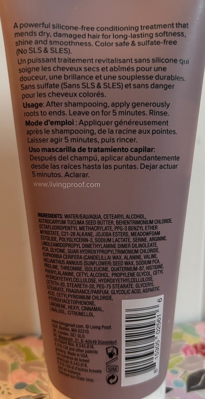 SEALED LIVING PROOF RESTORE REPAIR HAIR MASK 6.7oz