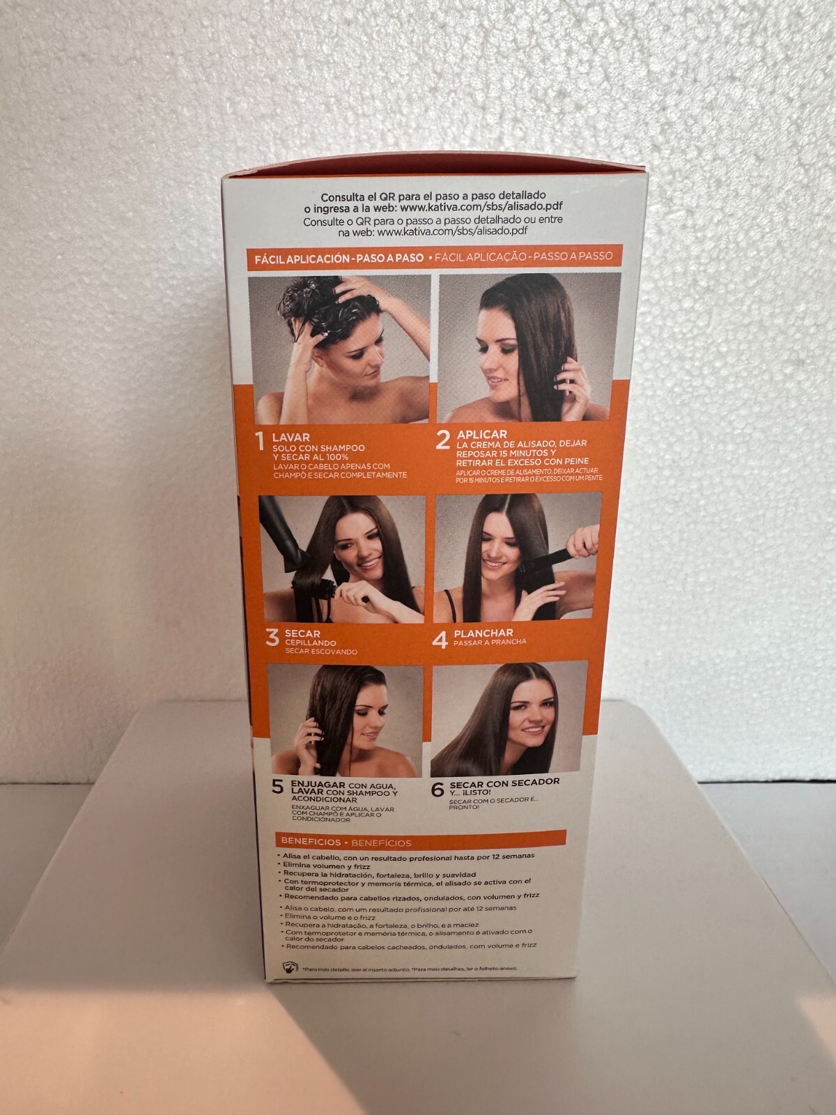 Kativa Brazilian Straightening Kit 12 Weeks of Home Use Professional Keratin