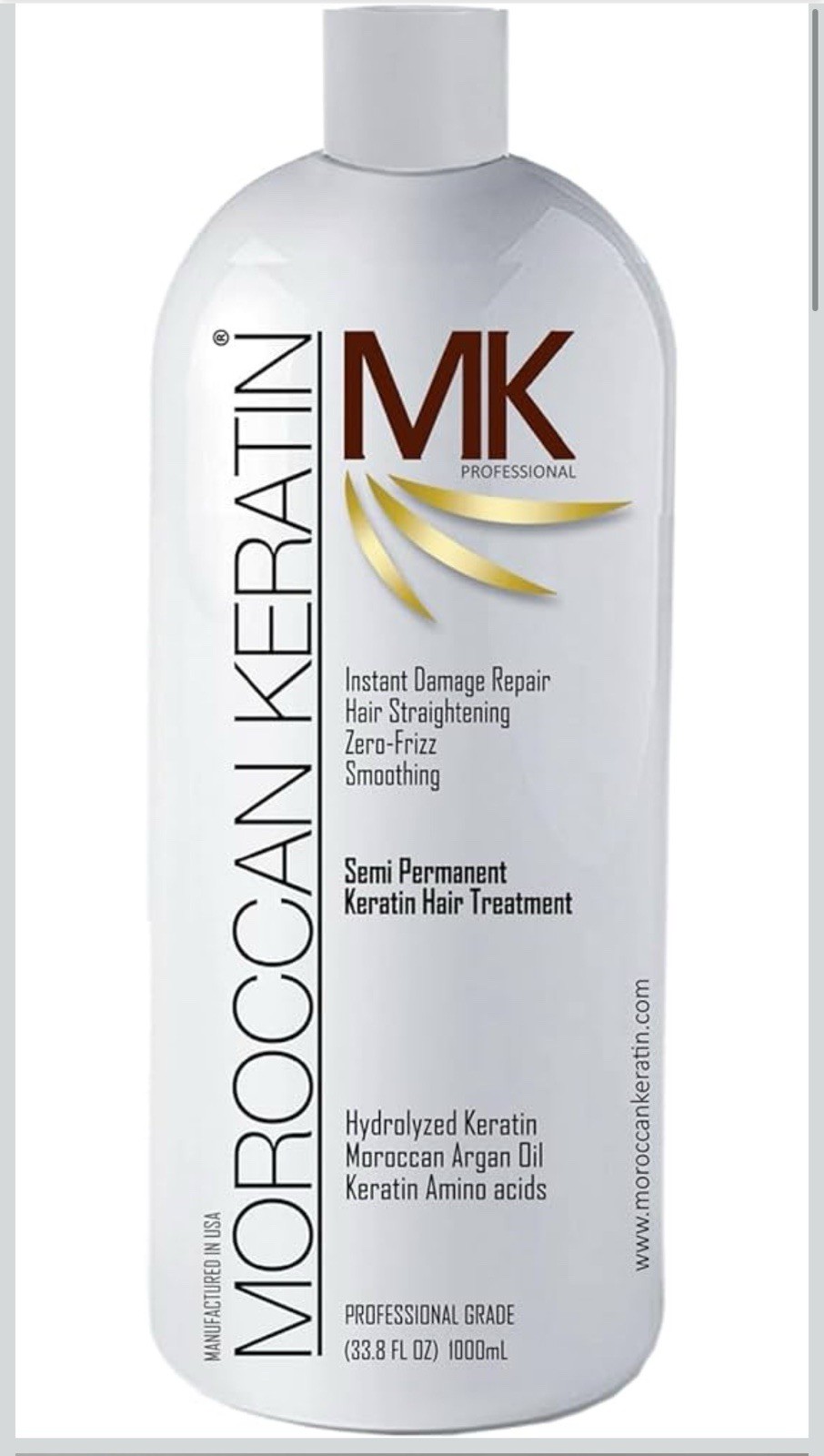 Moroccan Keratin Professional Formula 1000ml Keratin Hair Treatment w/ Argan Oil