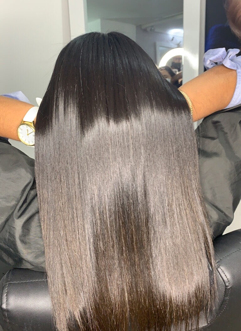 Cirugia Capilar Gold Diamond 16.OZ Alisador Recupera Tu cabello Hidrata + Shampo
