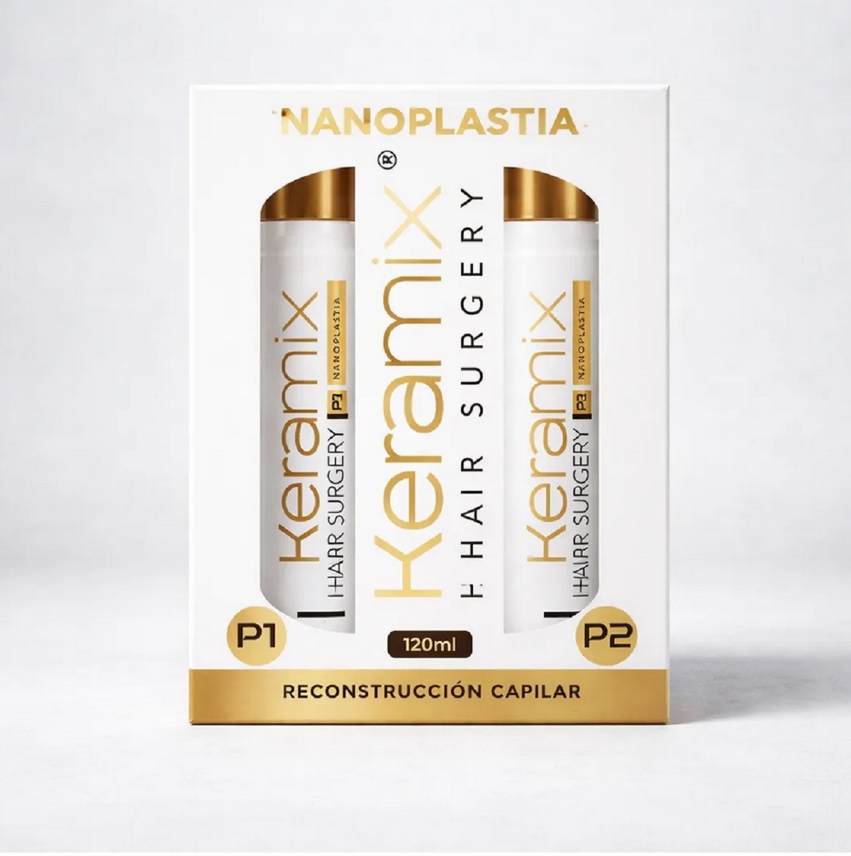 Keramix Hair Surgery Nanoplastia 120ml. Formol-free hair reconstruction.