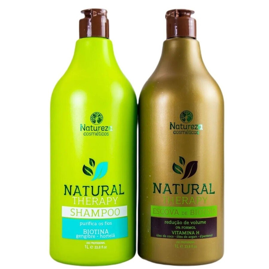 Kit Natureza Cosmetics-Natural Therapy Formaldehyde Free Biotin Treatment 2x1L