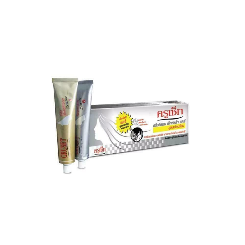 Cruset Straightener Cream Kit Extra Care chemically-treated hair 170 ml