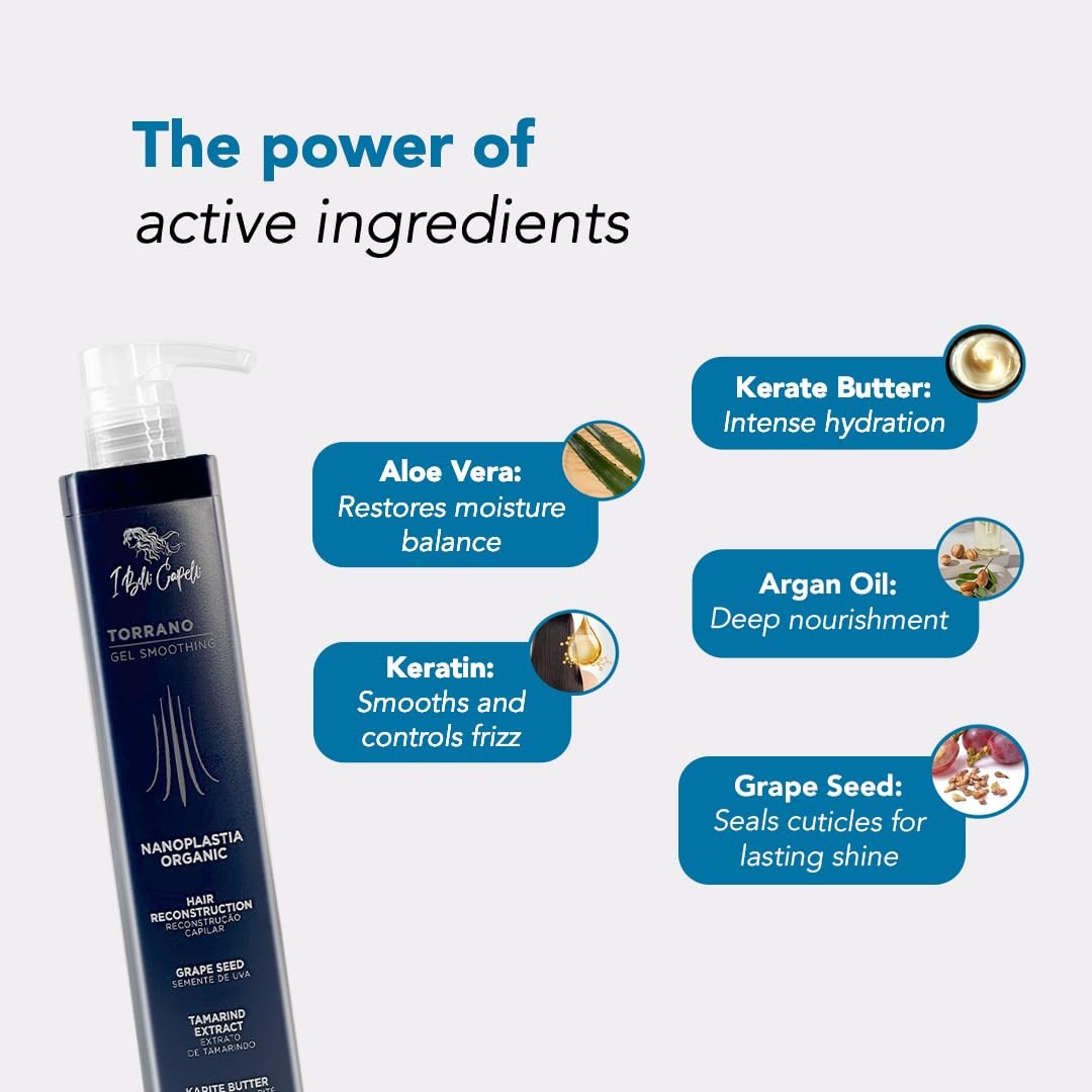 Torrano Liquid Nanoplastia Keratin Hair Treatment- Straightening in 1 Step, F…