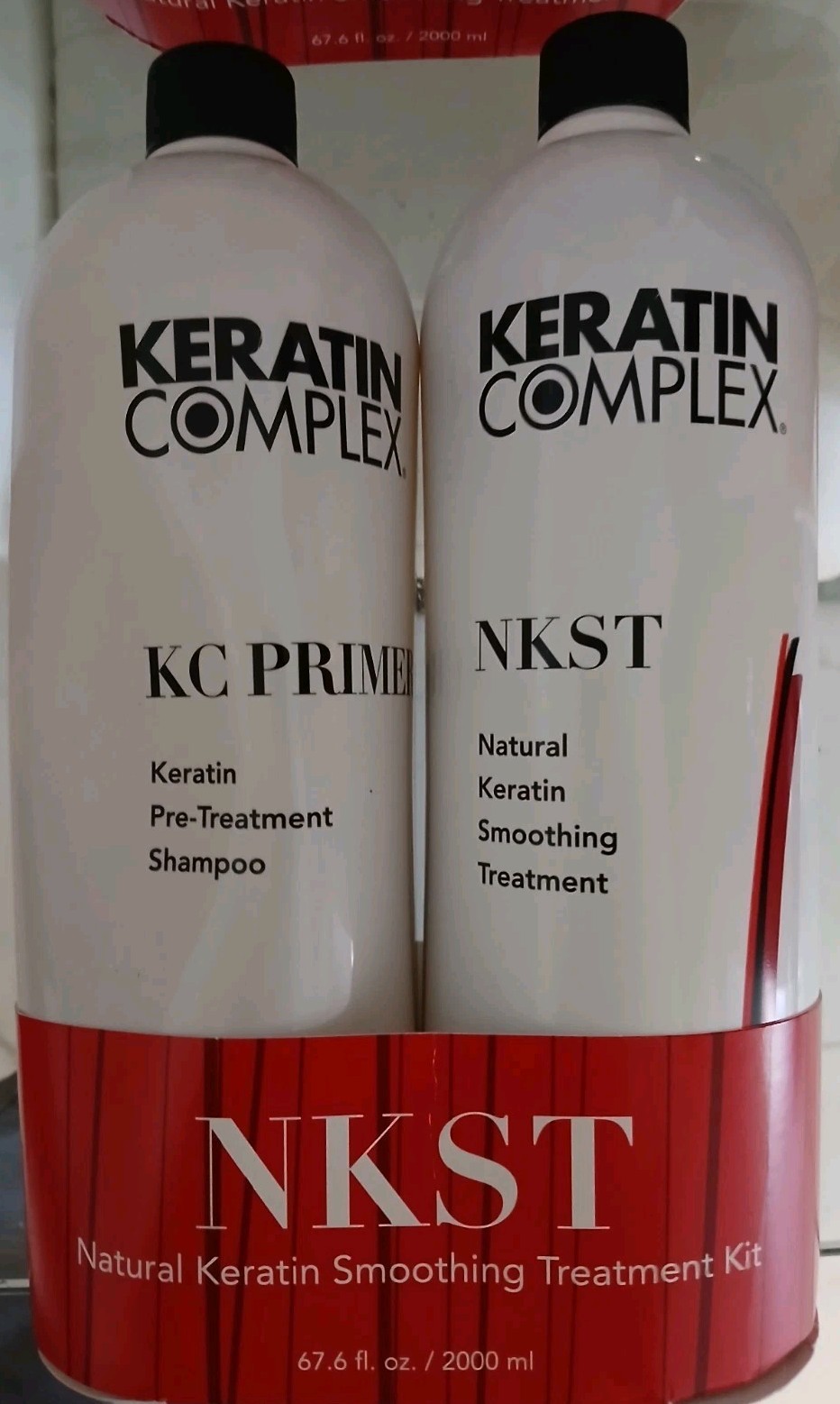 Keratin Complex Natural Smoothing Treatment (NKST) 33.8 Oz &Shampoo 33.8 JUMBO