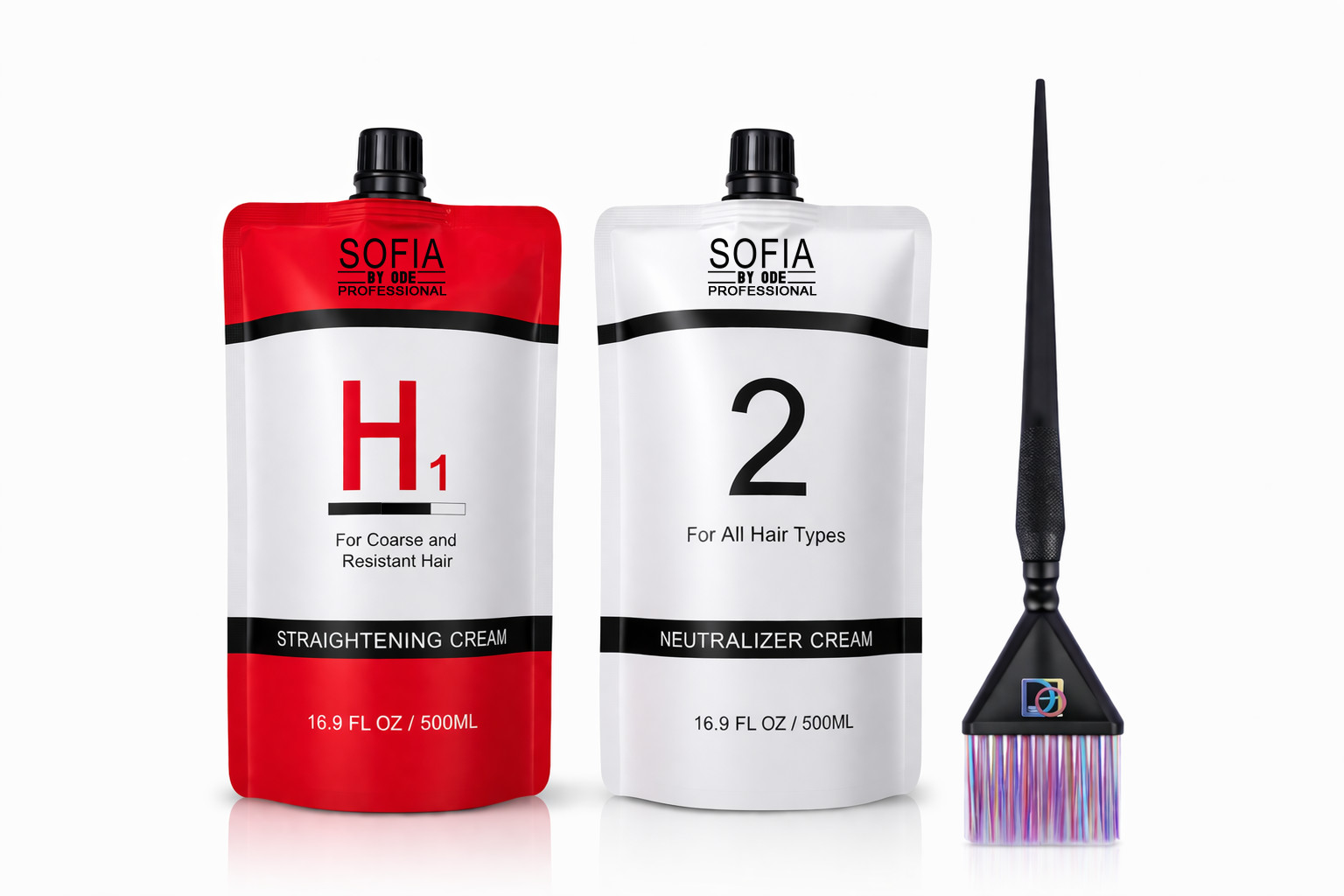 Professional Hair Straightening Cream H1 N1 w/ Neutralizer 500ml