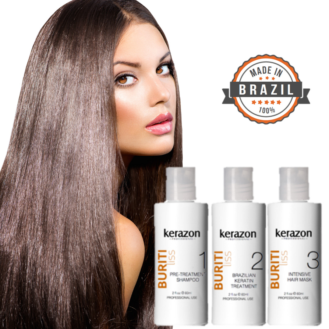 Brazilian Keratin Treatment Complex Blowout Vegan 6oz/180ml Kit by KERAZON