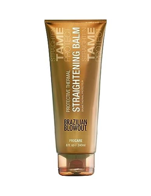 Thermal Straightening Balm For Dry Frizzy Hair – 8 ounce (Pack of 1)