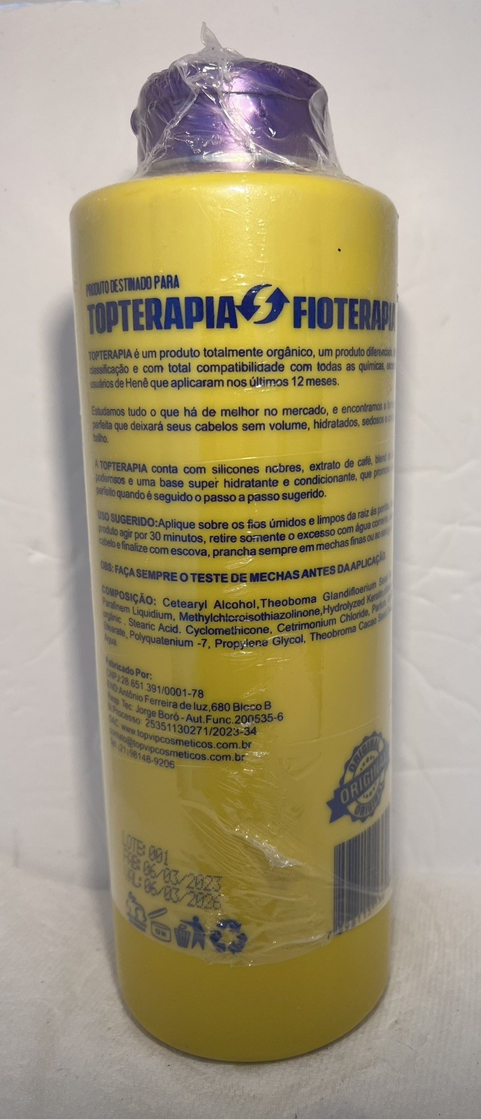 Top Terapia Top VIP Progressive Brazilian Hair Straightening Treatment 1L/35oz