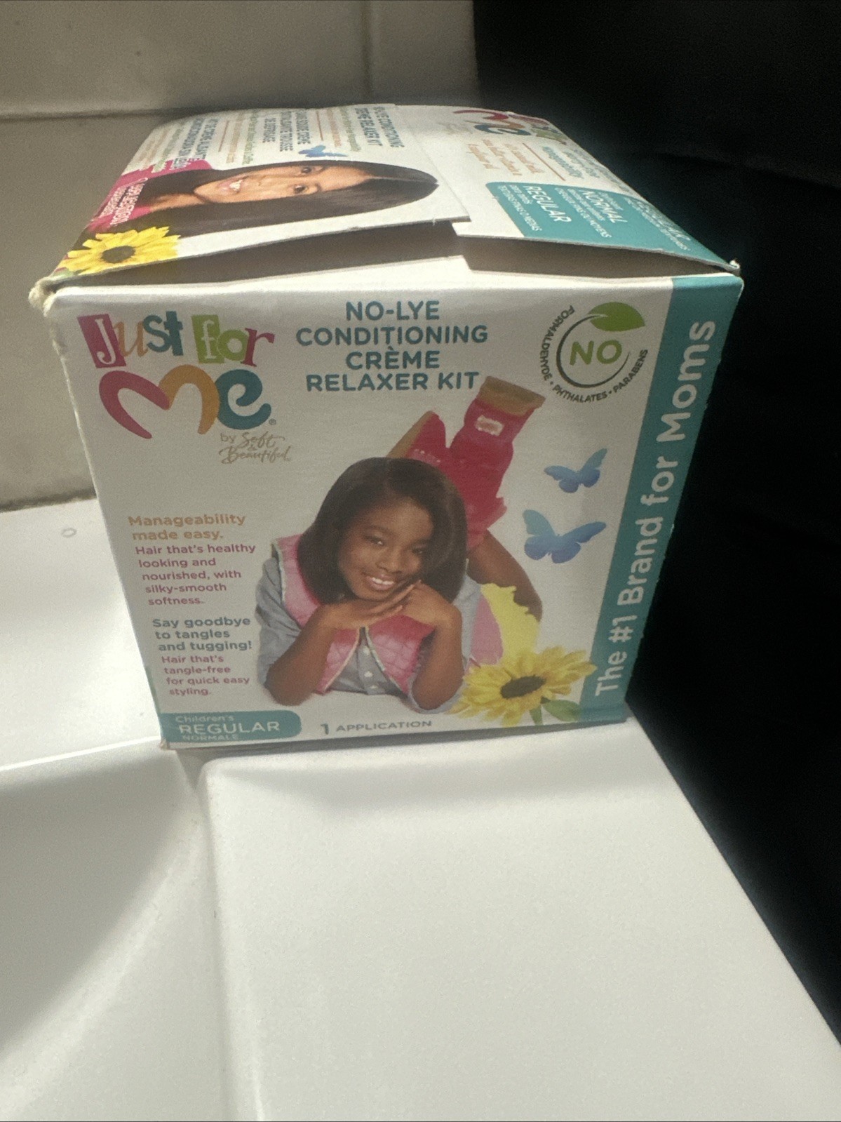 JUST FOR ME SOFT, CONDITIONING CREME RELAXER KIT, REGULAR CHILDRENS NO LYE