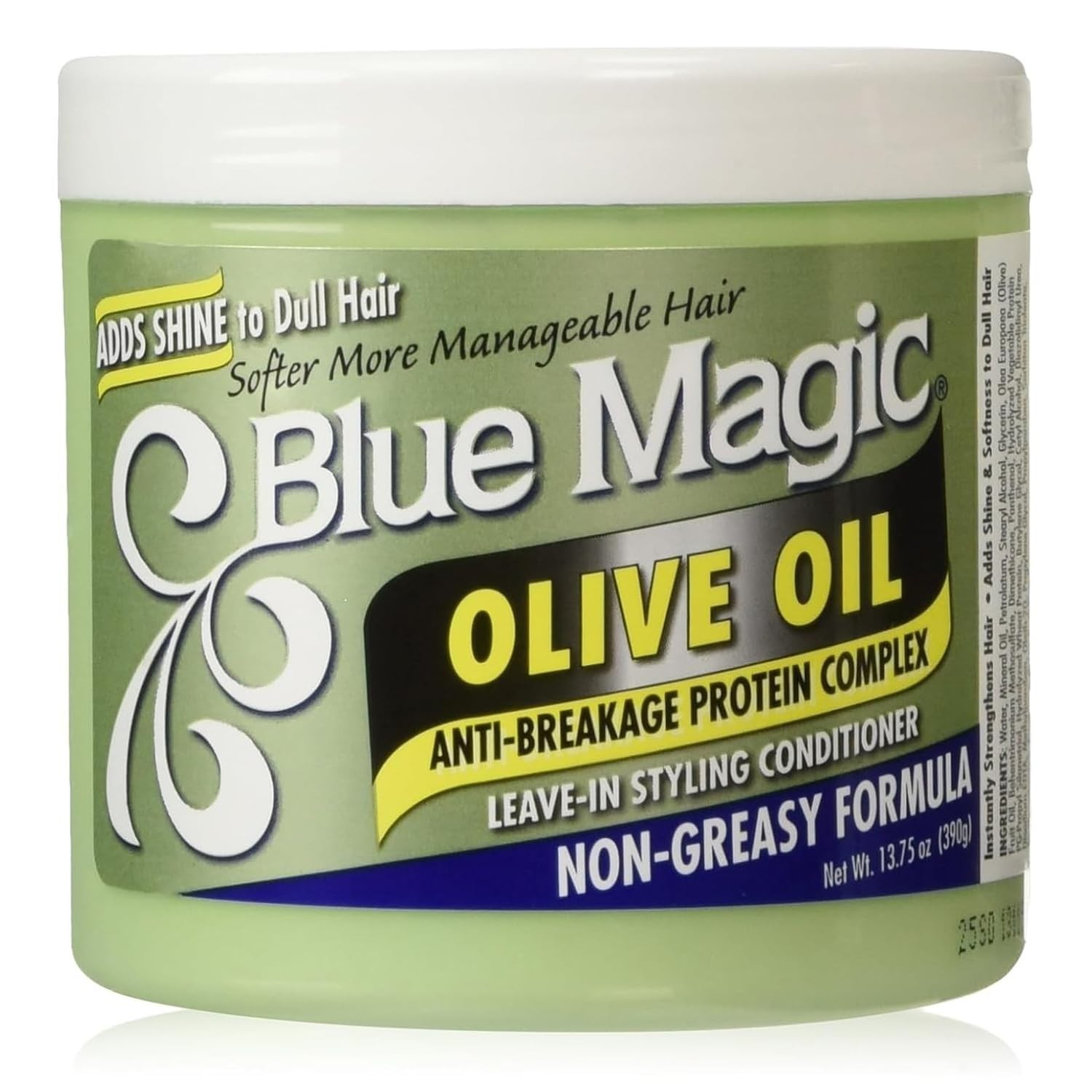 Blue Magic Olive Oil Leave-In Styling Hair Conditioner 13.75 OZ
