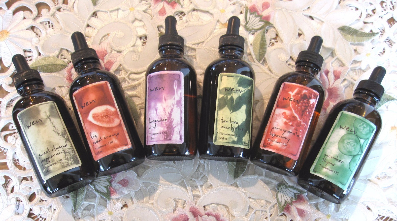 ~WEN TREATMENT OIL 4 oz~Almond~Pomegranate~Cucumber~Tea Tree~Fig~ or ~Lavender~