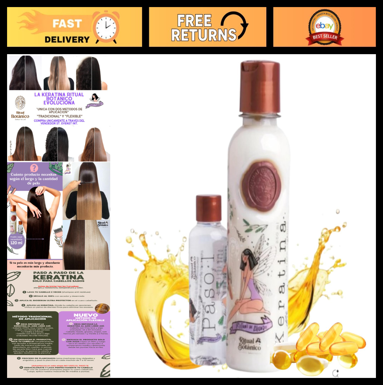 Organic Keratin Treatment 250ml | Adds Shine, Softness & Nourishment | Formaldeh