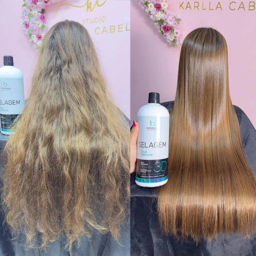 Borabella 3D Gloss Hair Thermal Sealant Treatment 1L 33.8oz Organic Alignment