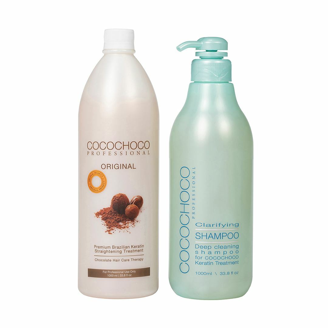 COCOCHOCO Original Keratin hair Treatment for dark hair + pre treatment Shampoo