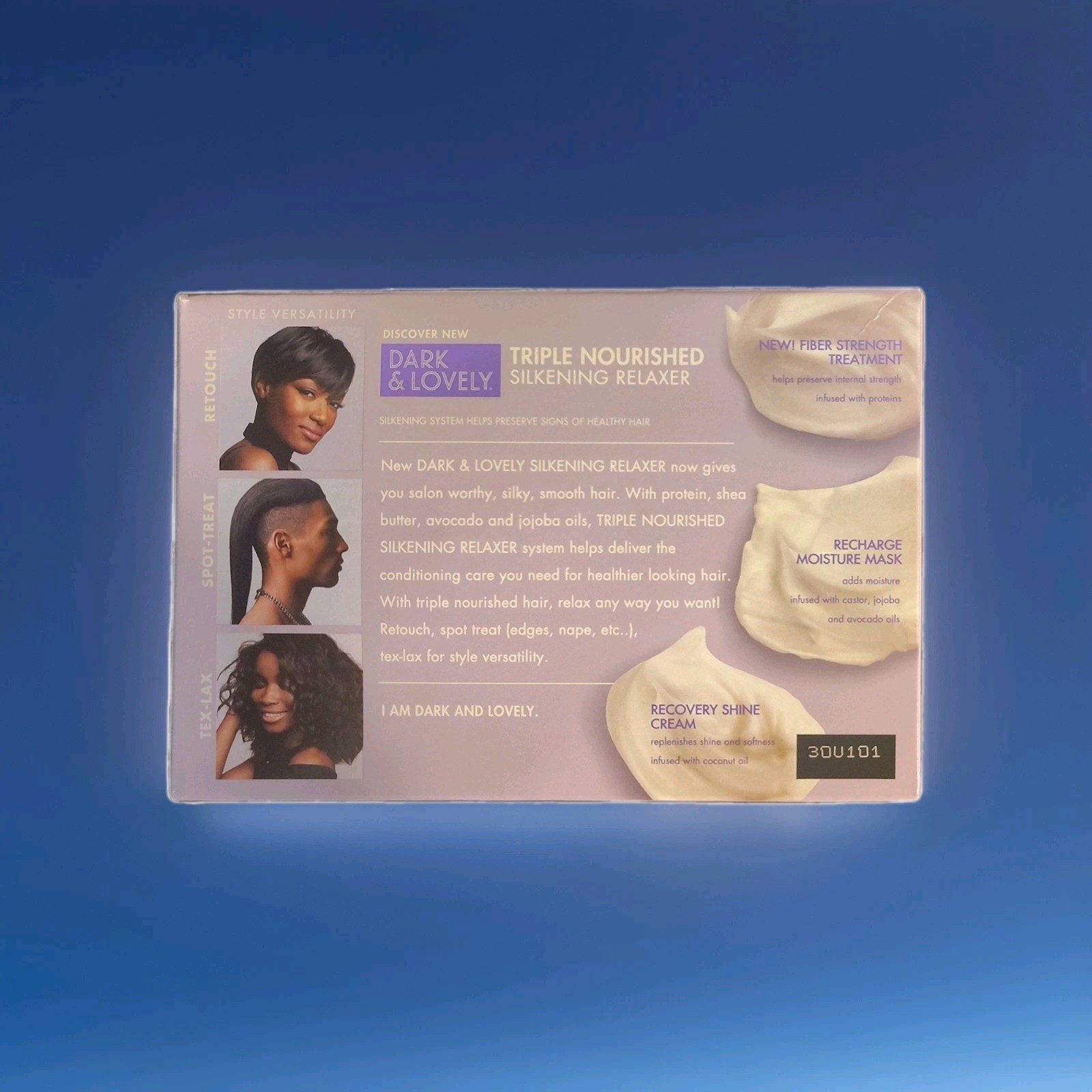 Dark & Lovely Triple Nourished No-Lye Relaxer Shea Jojoba Avocado Cream