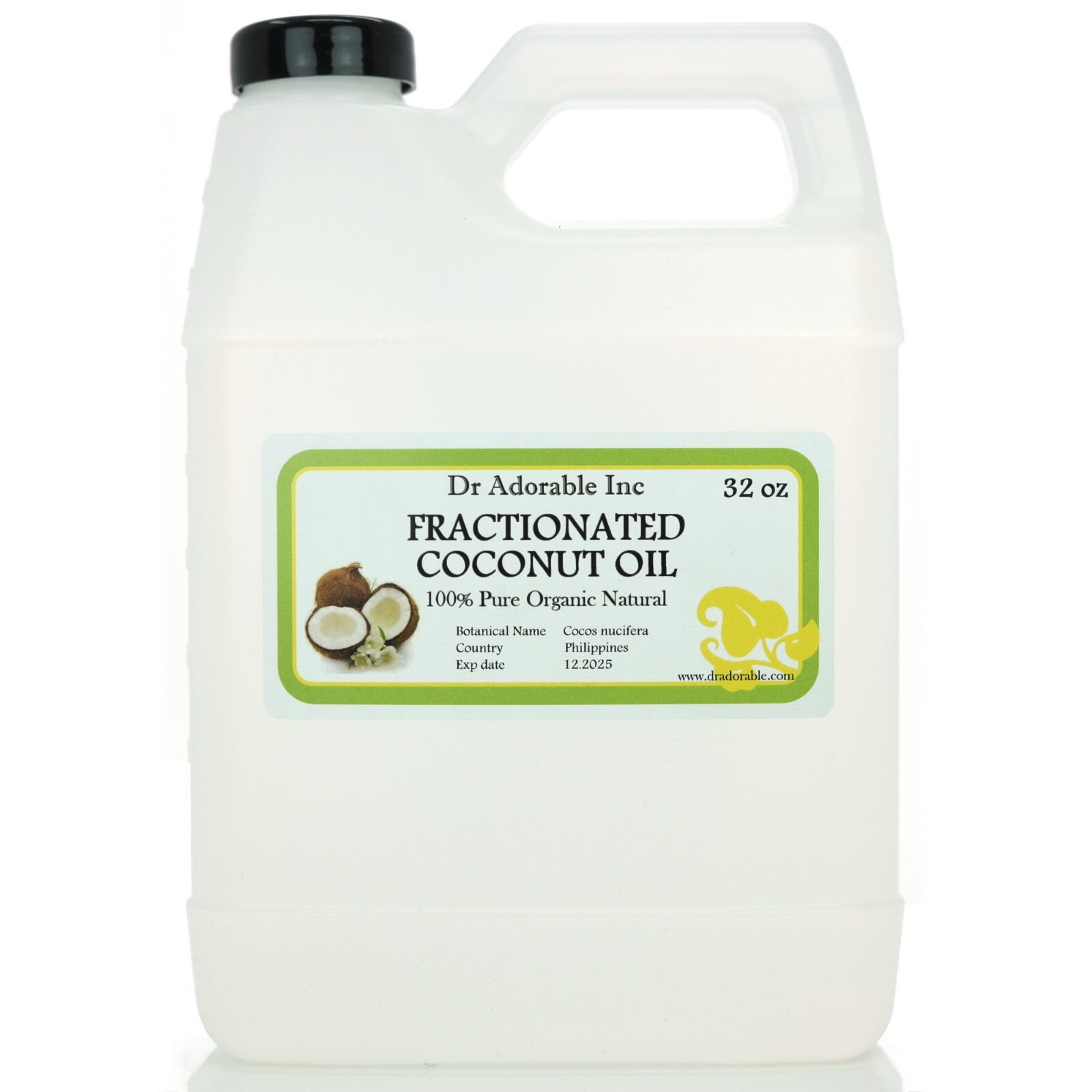 Coconut Fractionated Oil 100 % Pure Skin Care Comes with a Sprayer or a Cap !