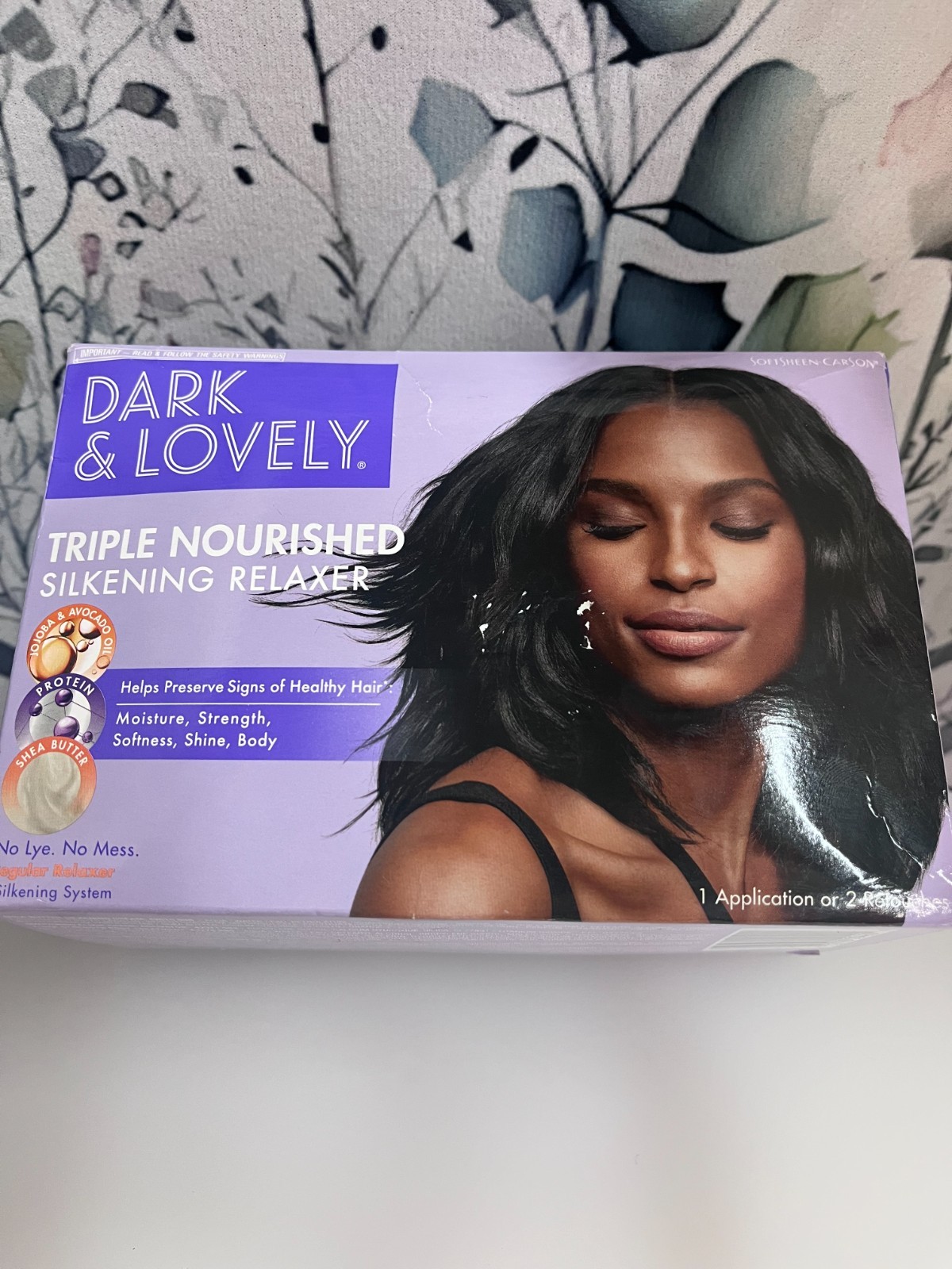 2 Softsheen Dark & Lovely Triple Nourished Silkening No-Lye Regular Relaxer