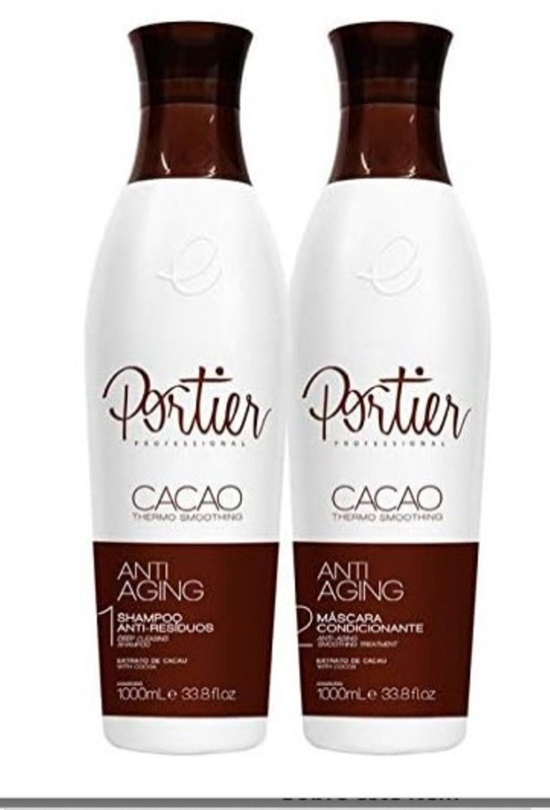 Brazilian Keratin Portier Cacao Straightening System set 2x1000ml 33,81 OZ