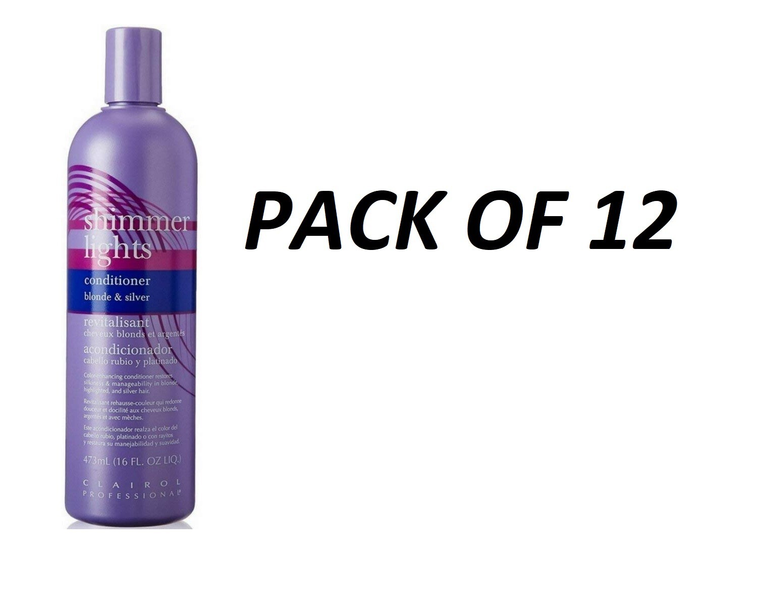 Clairol Shimmer Lights Conditioner 16 Oz – PACK OF 12