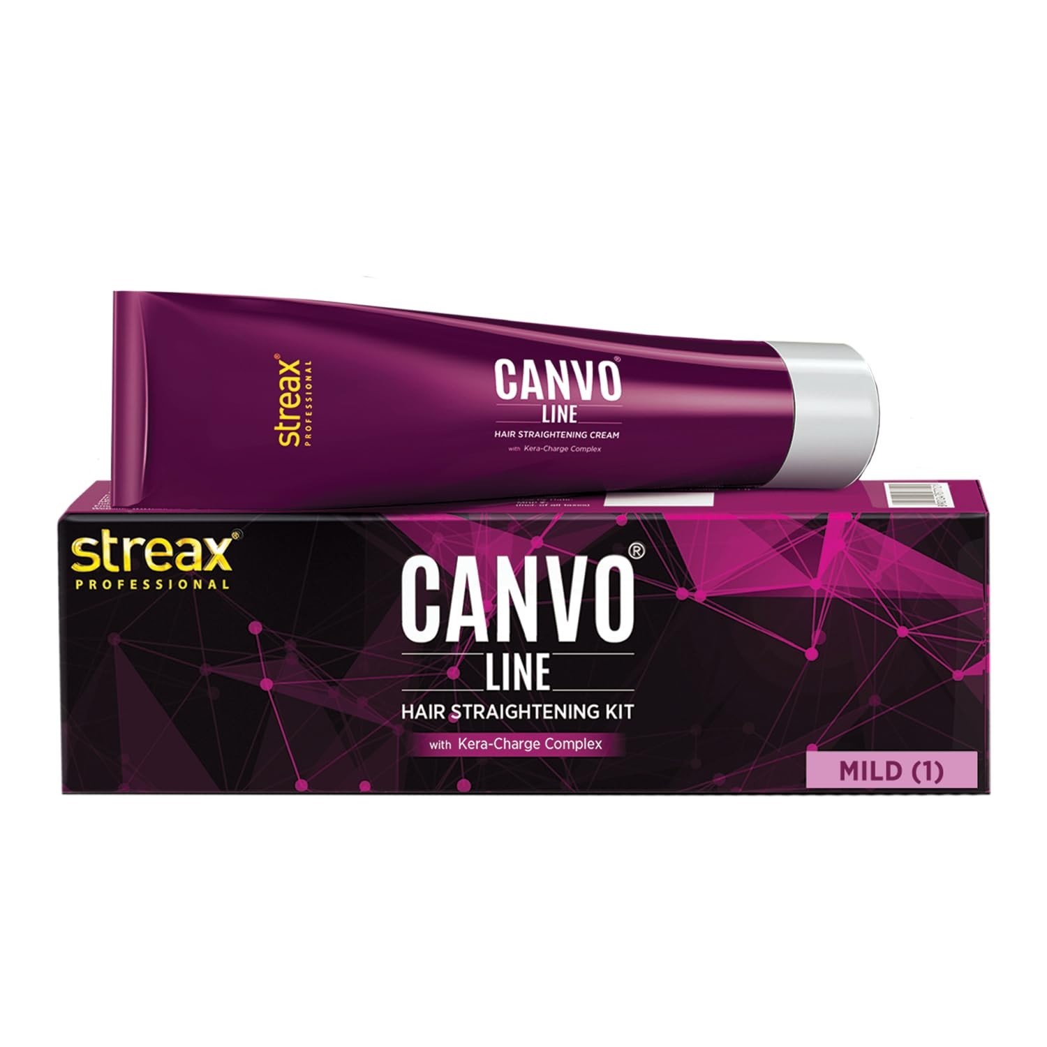 Streax Canvoline Straightening Cream | Mild | Smooth, Straight Hair 160gm