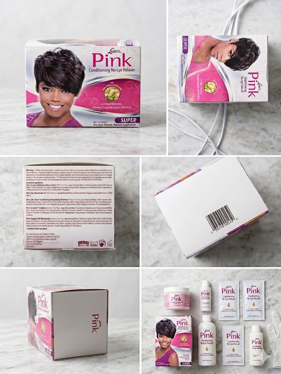 Luster Products PINK No-Lye Relaxer Super Shea Butter Smoothing Cream