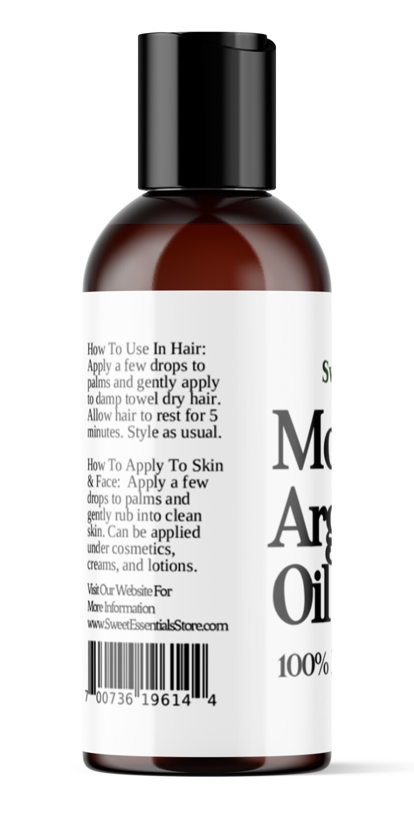 Organic Premium Moroccan Argan Oil | 2oz | Imported From Morocco | 100% Pure