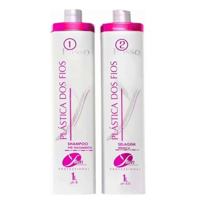 Thermal Sealing Plástica dos Fios Volume Reduce Hair Smoothing Kit 2x1L – Yllen