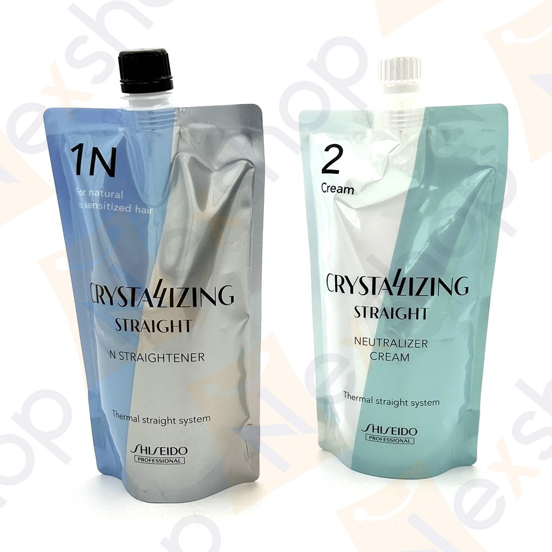 Shiseido Crystallizing Straight For Fine or Tinted Hair & Neutralizer Set – N1+2