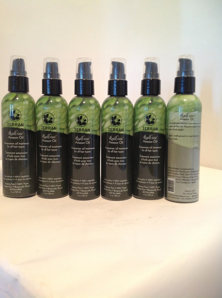 LOT OF 6 Zerran RealLisse Amazon Oil treatment for all hair types – 4 oz 6 PACK